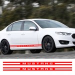 Car Sticker Vehicle Wraps Graphics Vinly Car Styling Decals Side Stripes Skirt Stickers and Decal for Ford Mustang Bullittr Side Skirt Strip Reflective